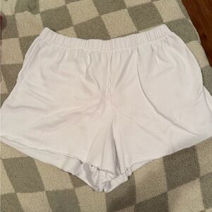 Aerie White Sweat Short